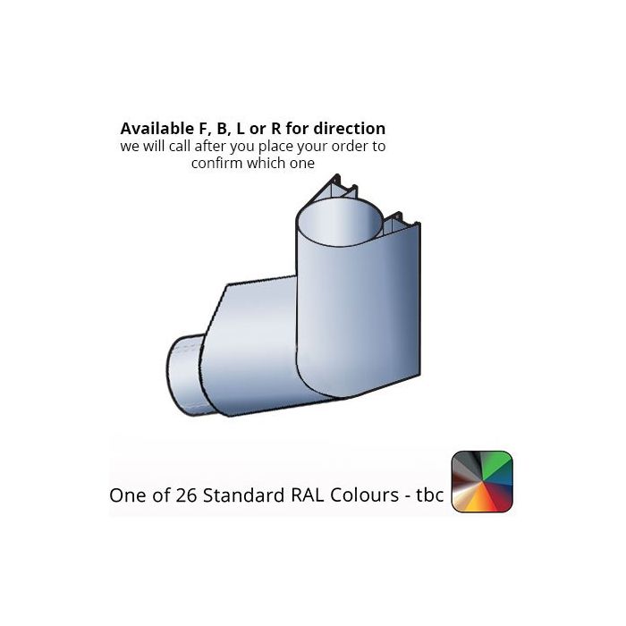 86x106mm Guardian Aluminium Bend - 112 Degree - One of 26 Standard Matt RAL colours TBC