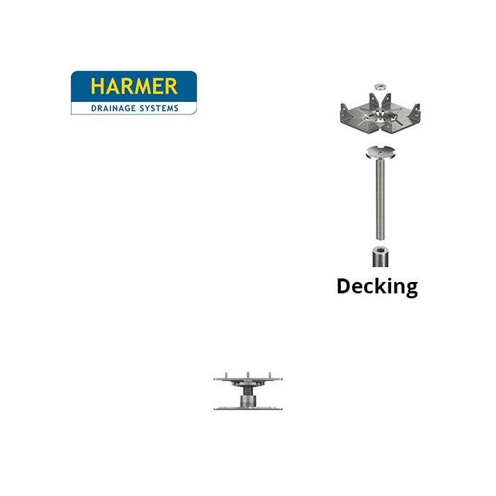 34-46mm Harmer Modulock Non-Combustible Pedestal with Self leveling head for Timber Decking