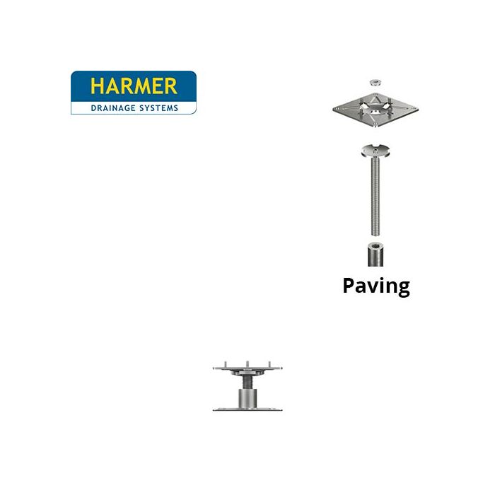 44-62mm Harmer Modulock Non-Combustible Pedestal with Self leveling head for Paving