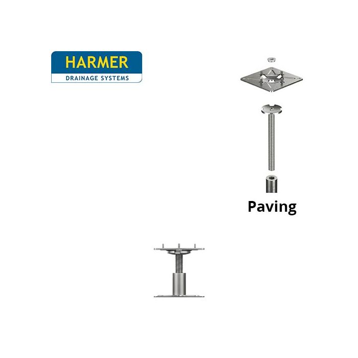 61-97mm Harmer Modulock Non-Combustible Pedestal with Fixed head for Paving