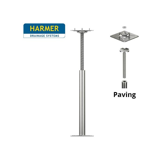 298-458mm Harmer Modulock Non-Combustible Pedestal with Fixed head for Paving