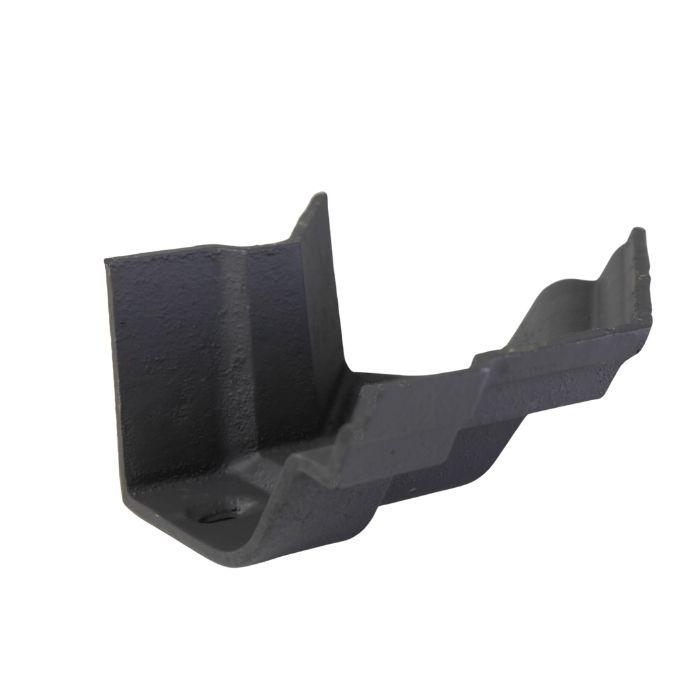 115mm (4 1/2") Hargreaves Foundry Notts Ogee Cast Iron Gutter - External obtuse angle - Primed