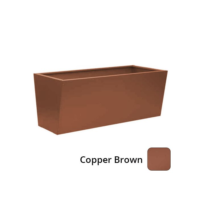 Valenta Aluminium Raised Bed / Planter - 2000x900x800mm - Copper Brown 