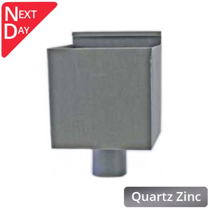 Quartz Zinc Box Hopper Head  with 100mm Outlet 