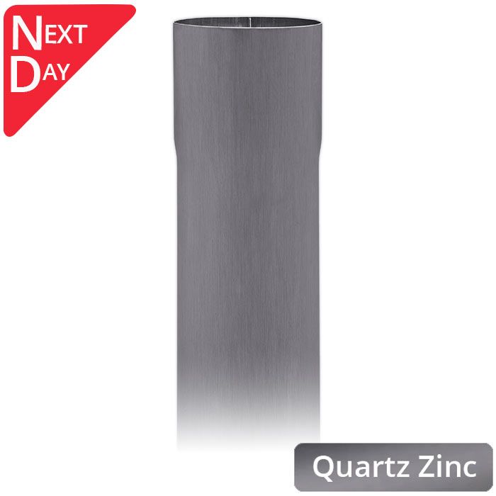 100mm Quartz Zinc Downpipe 2m Length