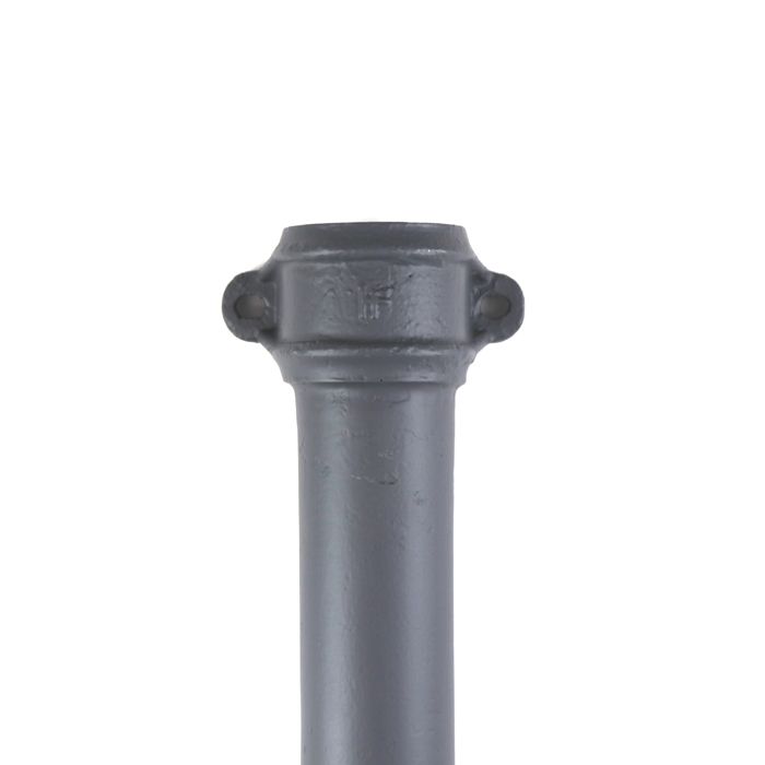 150mm (6") Hargreaves Foundry Cast Iron Round Downpipe with Ears - 1219mm (4ft) - Primed