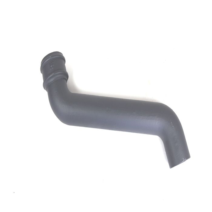 65mm (2.5") Hargreaves Foundry Cast Iron Round Downpipe Offset 380mm (15") Projection - Primed