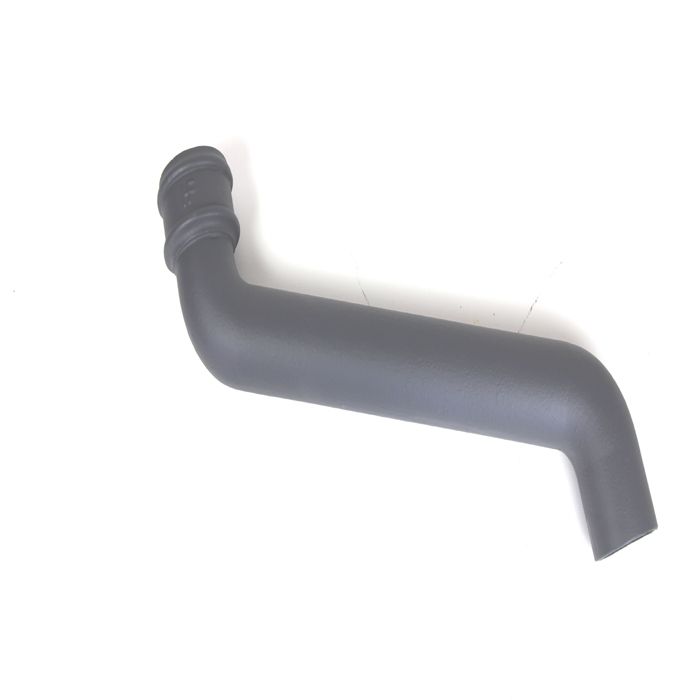 65mm (2.5") Hargreaves Foundry Cast Iron Round Downpipe Offset 457mm (18") Projection - Primed