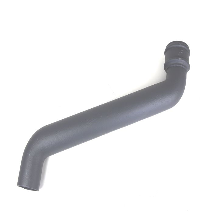 100mm (4") Hargreaves Foundry Cast Iron Round Downpipe Offset 610mm (24") Projection - Primed