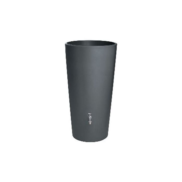 150ltr Vase Slate colour water tank  with planting space and Chrome Tap