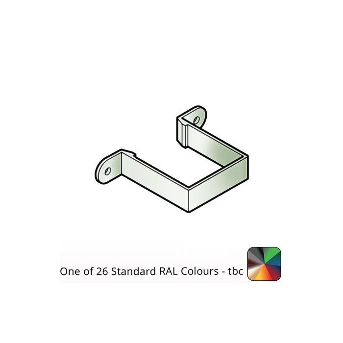100x100mm Flushjoint Aluminium Square Downpipe Clip - Standard - One of 26 Standard Matt RAL colours TBC 