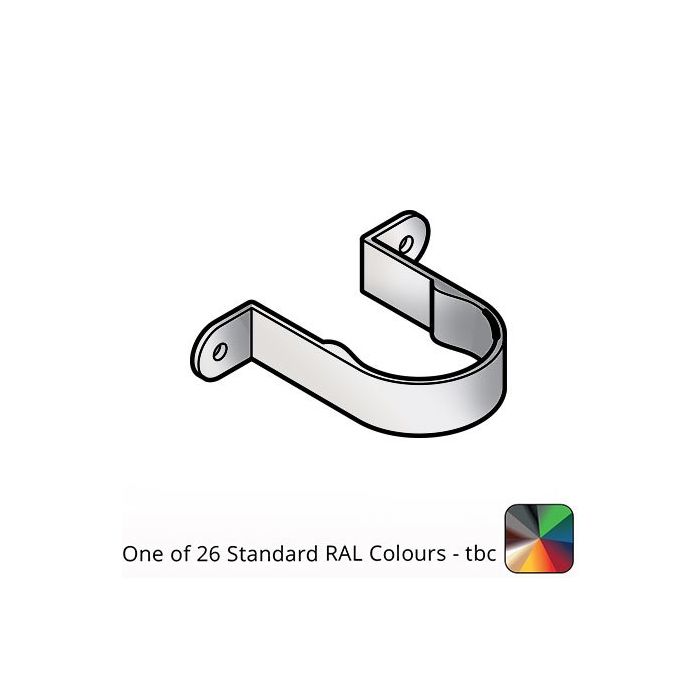 63mm (2.5") Flushjoint Aluminium Downpipe Clip - Standard - One of 26 Standard Matt RAL colours TBC