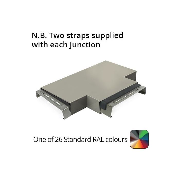 302mm  Aluminium Coping (Suitable for 210-240mm Wall) -  T Junction - Powder Coated