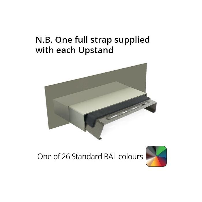 362mm  Aluminium Coping (Suitable for 271-300mm Wall) - Upstand - Powder Coated