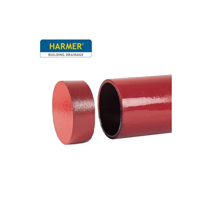 50mm Harmer SML Cast Iron Soil & Waste Above Ground Pipe - End Caps - Blank Ends