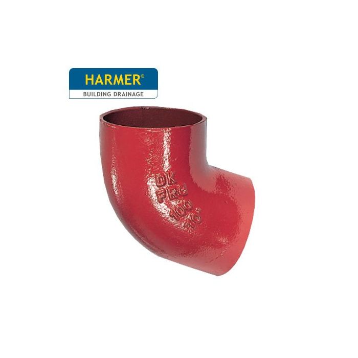 150mm Harmer SML Cast Iron Soil & Waste Above Ground Pipe - Single Bend - 68 Degree
