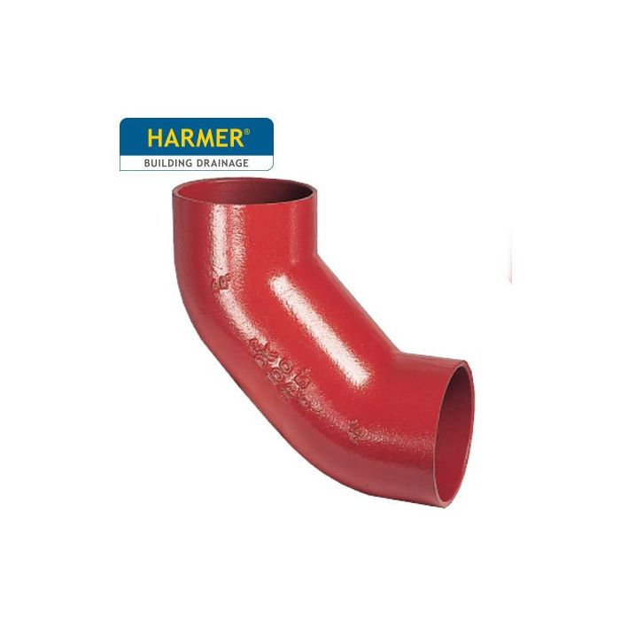 100mm Harmer SML Cast Iron Soil & Waste Above Ground Pipe - Short Double Bend - 88 Degree