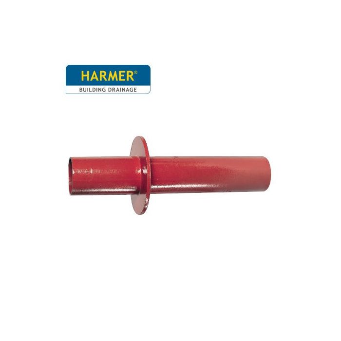 100mm Harmer SML Cast Iron Soil & Waste Above Ground Pipe - Pipe with Wall Flange