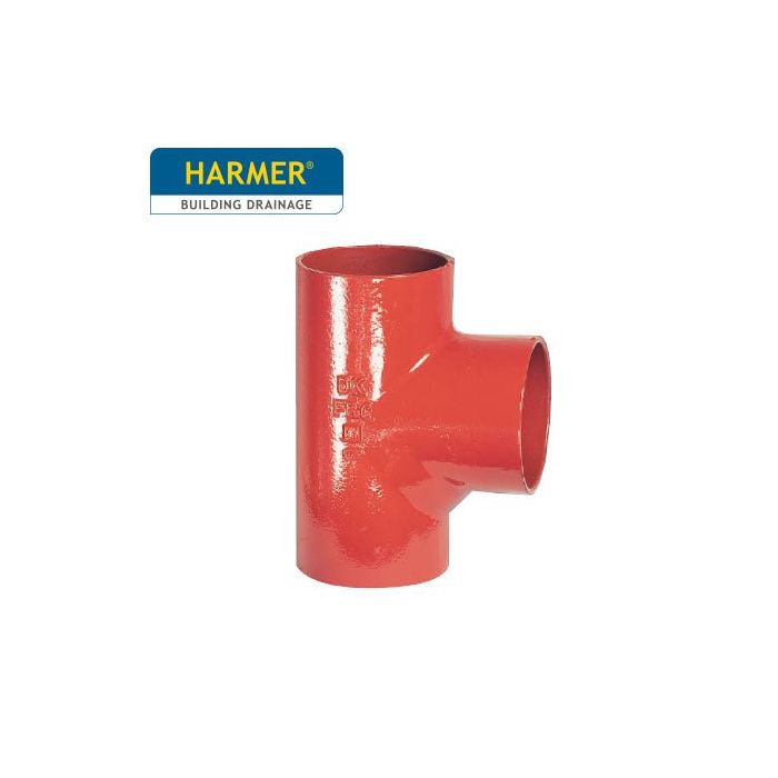 100 x 50mm Harmer SML Cast Iron Soil & Waste Above Ground Pipe - Single Branch - 88 Degree