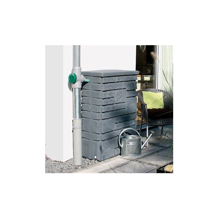 Wall Charcoal 300ltr water tank 118h x 80w x 40d with Chrome Tap