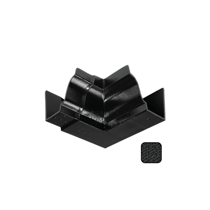 100 x 75mm (4"x3") Moulded Ogee Cast Aluminium 90 Degree Internal Angle - Textured Black