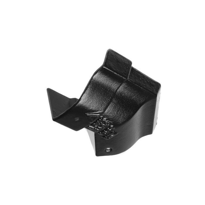 115mm (4.5") Victorian Ogee Cast Iron 135 degree External Gutter Angle - Black