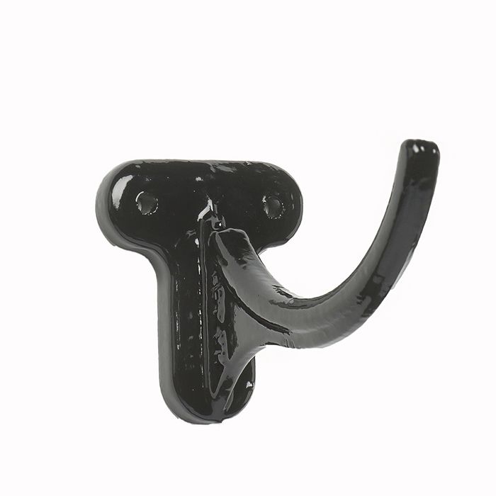 125mm (5") Hargreaves Foundry Beaded Half Round Cast Iron Fascia Bracket - Pre-Painted Black