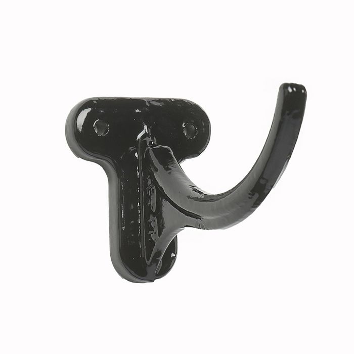 115mm (4 1/2") Hargreaves Foundry Plain Half Round Cast Iron Fascia Bracket - Pre-Painted Black