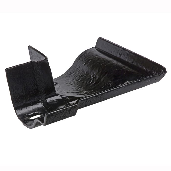 100mm (4") Hargreaves Foundry Ogee Cast Iron Gutter 90 degree Angle - External - Pre-Painted Black