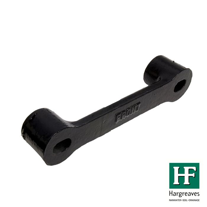65mm (2.5") Hargreaves Foundry Spacer Plate - 30mm Projection - Pre-Painted Black
