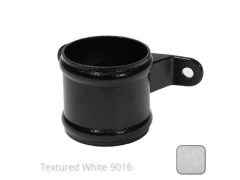 100mm (4") Cast Aluminium Eared Socket - Textured Traffic White RAL 9016