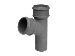 100mm (4") Cast Iron 112 degree Branch without Ears - Primed