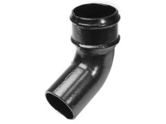 100mm (4") Cast Iron 135 degree Bend without Ears - Black