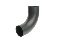 100mm Anthracite Grey Galvanised Steel Downpipe 90 Degree  Bend