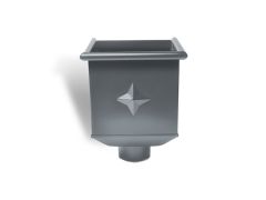 100mm Antracite Steel Box Hopper Head
