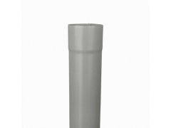 100mm RAL 9007 'Grey Aluminium' Galvanised Steel Downpipe 3m Length