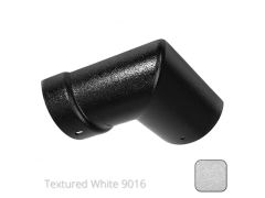 125mm (5") Half Round Cast Aluminium Gutter 90 External Angle - Textured Traffic White RAL 9016 