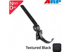 150mm (6") Half Round Cast Aluminium Gutter Top Fix Rafter Bracket - Textured Black