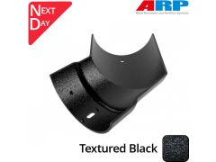 150mm (6")Half Round Cast Aluminium Gutter 135 External Angle - Textured Black