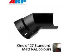 150mm (6")Half Round Cast Aluminium Gutter 135 Internal Angle - One of 26 Standard Matt RAL colours TBC 
