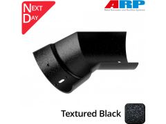 150mm (6")Half Round Cast Aluminium Gutter 135 Inernal Angle - Textured Black