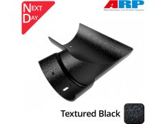 150mm (6")Half Round Cast Aluminium Gutter 90 External Angle - Textured Black