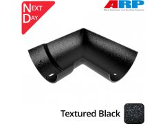 150mm (6")Half Round Cast Aluminium Gutter 90 Internal Angle - Textured Black