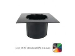 150x100mm Aluminium Box Gutter 75mm Spigot Patch Outlet - One of 26 Standard Matt RAL colours TBC