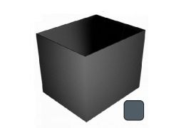 230mm Juno Hopper Aluminium with Square 76mm outlet PPC - 7016M Anthracite Grey