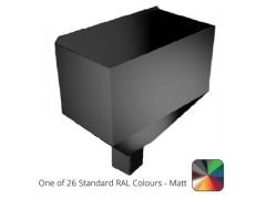 280mm Neptune Hopper Aluminium with Square 76mm outlet PPC - One of 26 Standard Matt RAL colours TBC