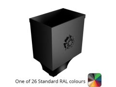 350mm Mercury Hopper Head with Square 76mm Outlet - One of 26 Standard Matt RAL colours TBC