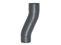 60mm Anthracite Grey Galvanised Steel Downpipe 60mm Projection Fixed Offset
