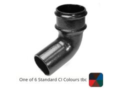 75mm (3") Cast Iron 112 degree Bend without Ears - Pre-Painted Colour