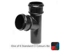 75mm (3") Cast Iron 112 degree Branch without Ears - Pre-Painted Colour